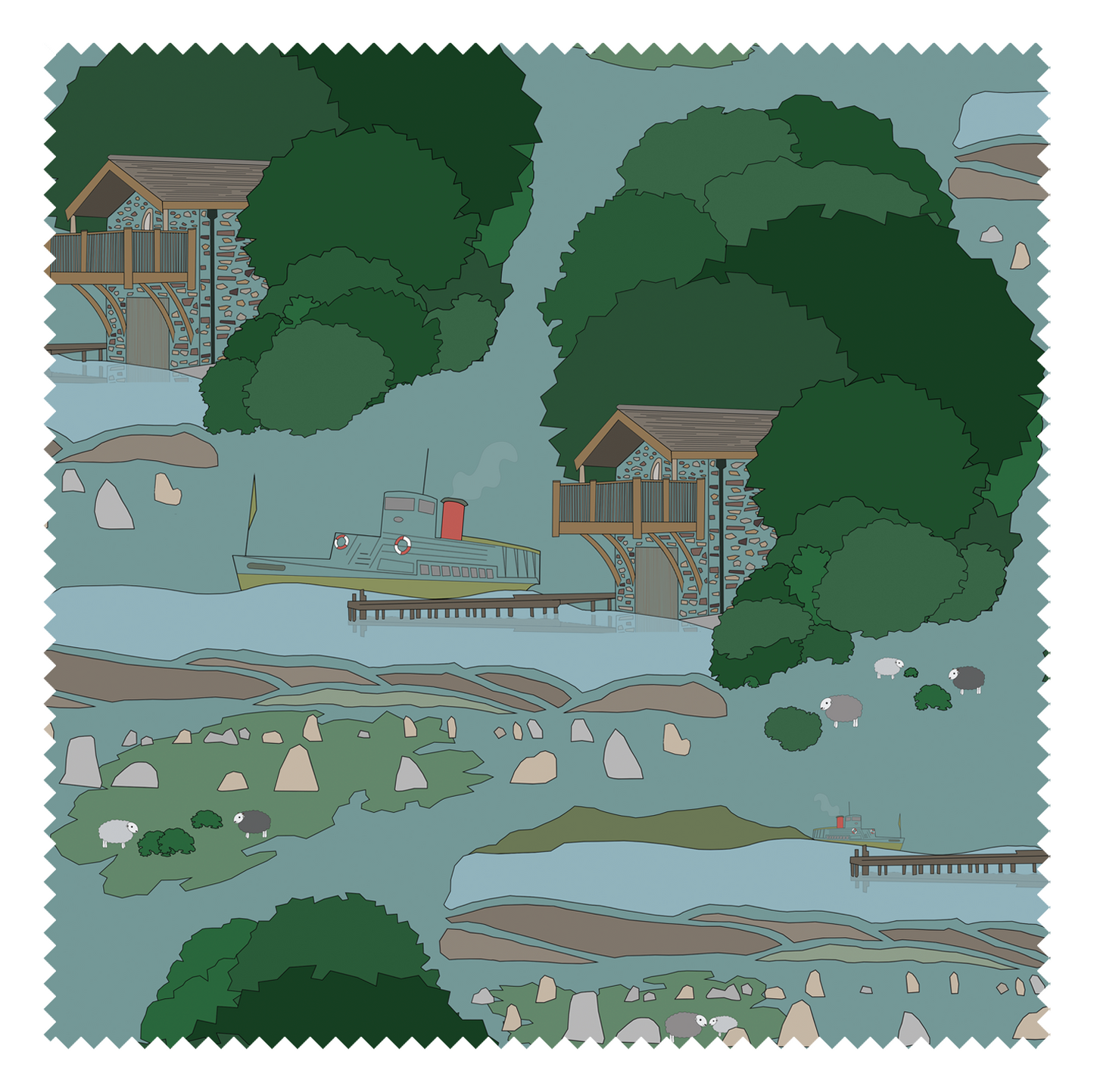 Wainwright Fabric - Lake District Collection