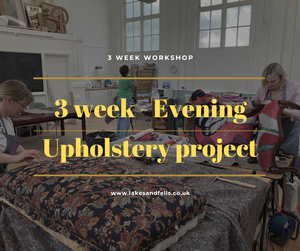 3 Week (Evening) Upholstery Project - Tuesday 4th | 11th | 18th February 2025