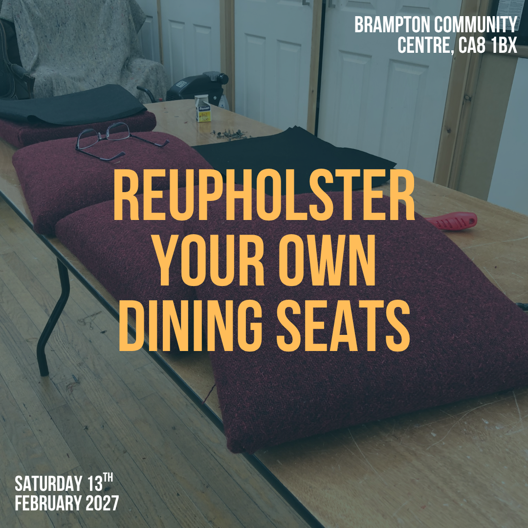 Reupholster your own Dining chair seats (Saturday 13th February 2027)