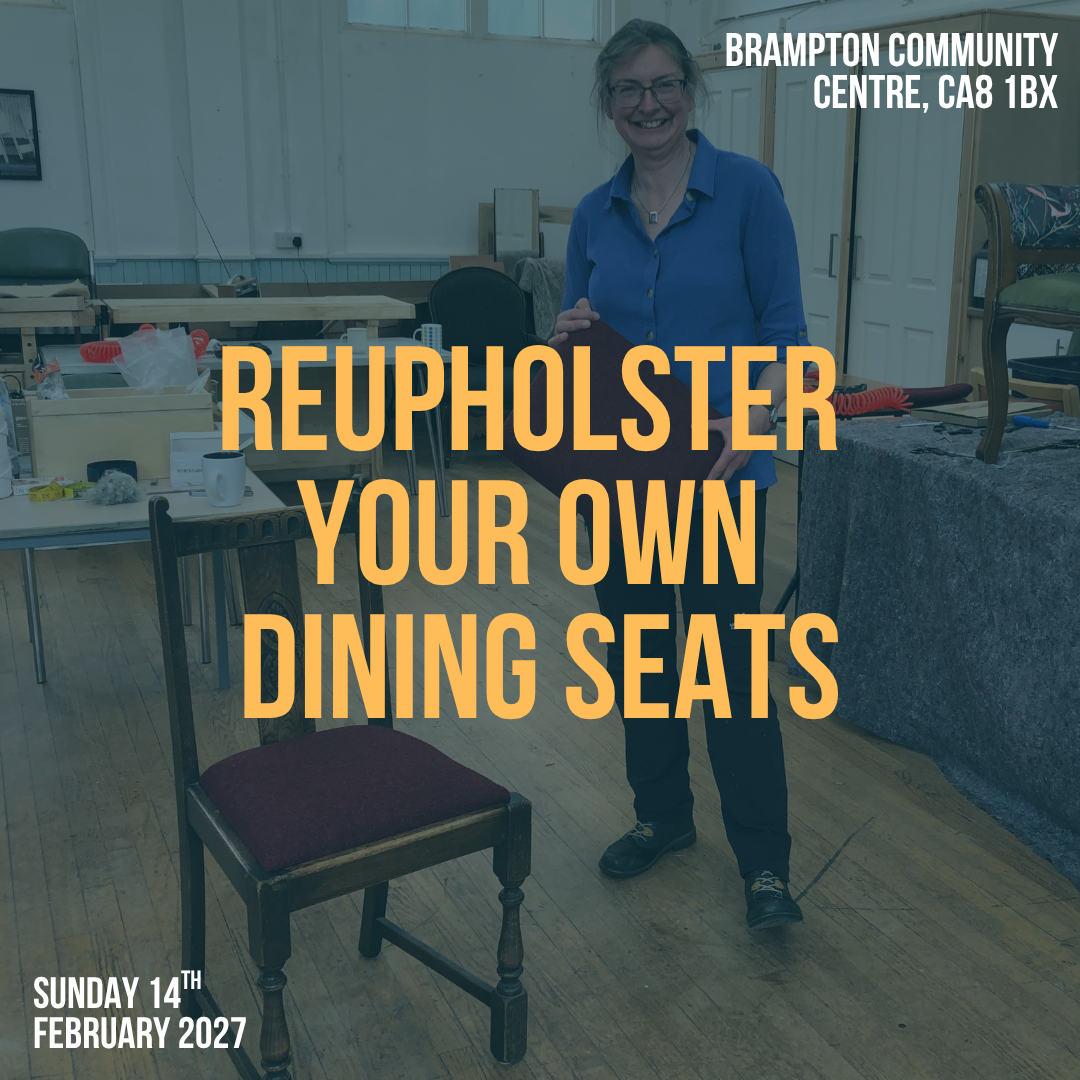 Reupholster your own Dining chair seats (Sunday 14th February 2027)