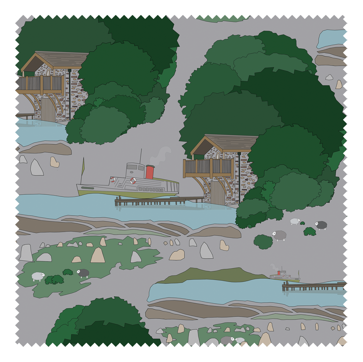 Wainwright Fabric - Lake District Collection