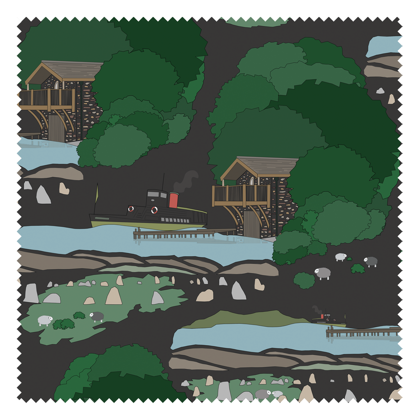 Wainwright Fabric - Lake District Collection
