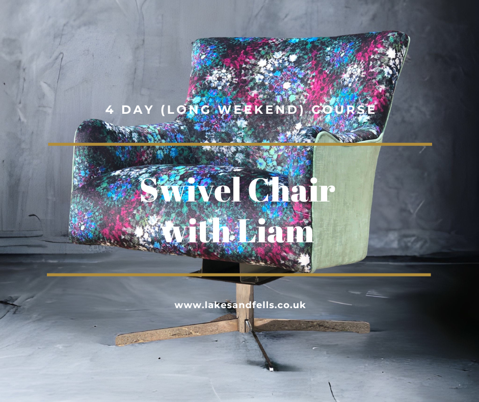 Upholster your own Swivel Chair (4 day Long Weekend Course) Starts 23rd May 2024