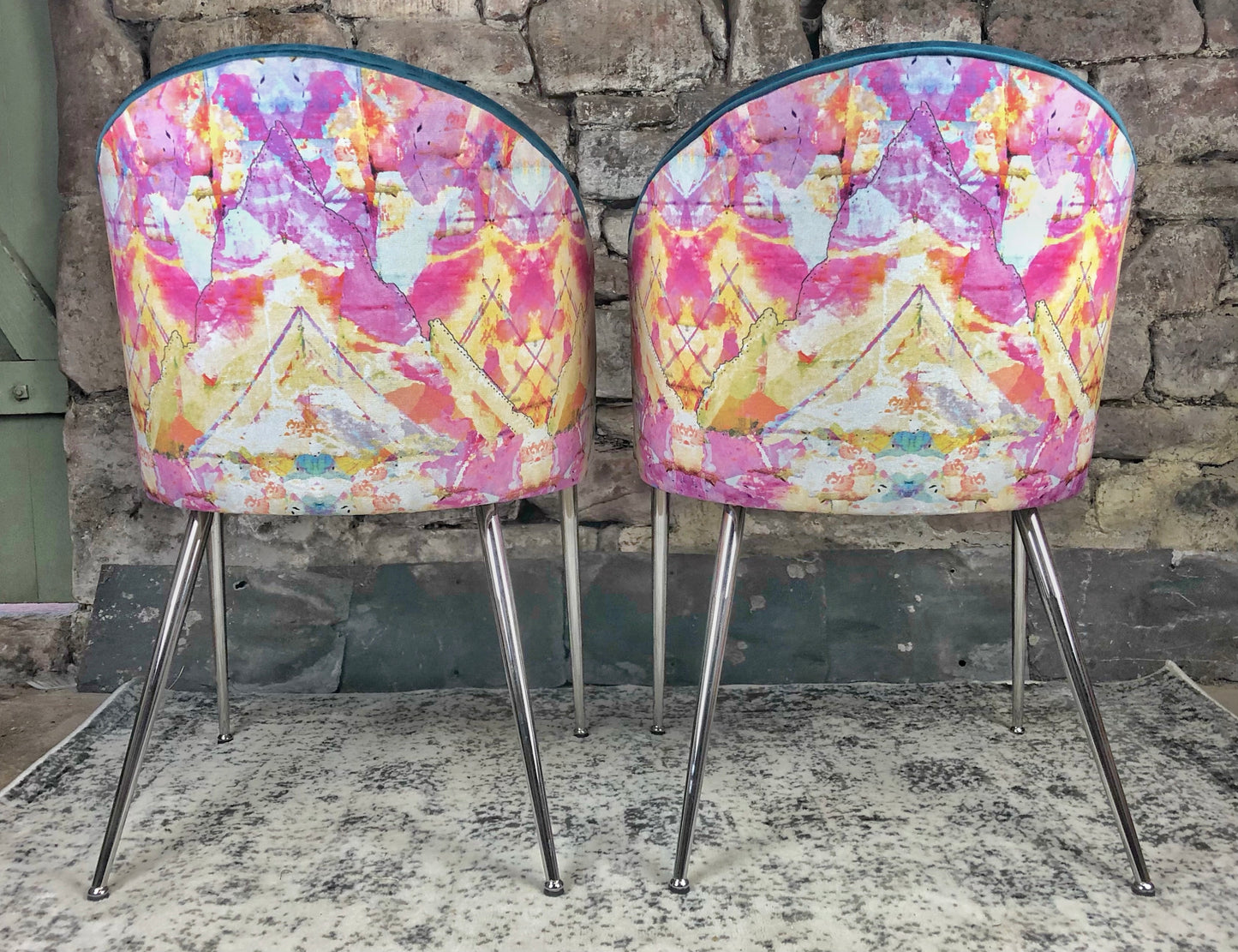 2 x Contemporary Curved Chairs