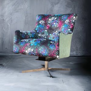 Thistles and Thorns Swivel Chair - Made to Order