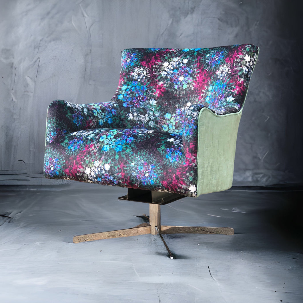 Thistles and Thorns Swivel Chair - Made to Order
