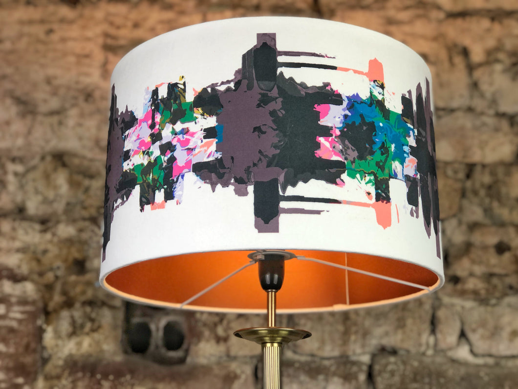 Velvet Lampshade (Mizzle) - Made to Order